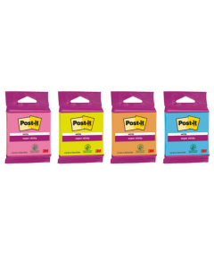 NOTES SAMOPRZYLEPNY POST-IT 76x76MM SUPER STICKY MOCNE MIX