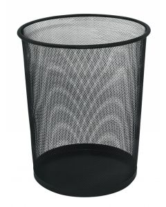 KOSZ NA ŚMIECI Q-CONNECT 19L CZARNY DRUCIANY / NET KF00871