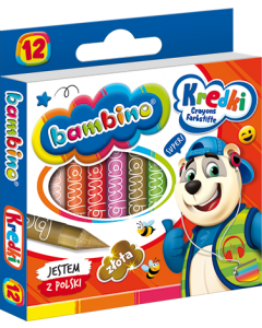 KREDKI ŚWIECOWE BAMBINO 12KOL. MAJEWSKI