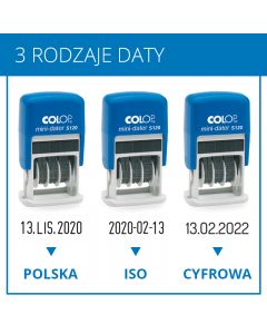 DATOWNIK COLOP MINI S120 CYFROWY PODUSZKA CZARNA