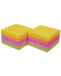NOTES SAMOPRZYLEPNY PULLMAN 75X75MM 450 KARTEK 5 KOLORÓW NEONOWYCH