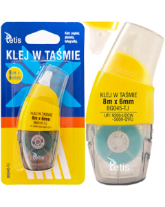 KLEJ W TAŚMIE TETIS 8M x 6MM