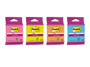 NOTES SAMOPRZYLEPNY POST-IT 76x76MM SUPER STICKY MOCNE MIX