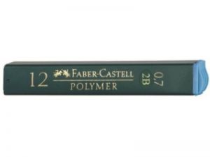 WKŁAD DO OŁÓWKA 0,7 FABER-CASTELL POLYMER 2B GRAFITY RYSIKI DO OŁÓWKA