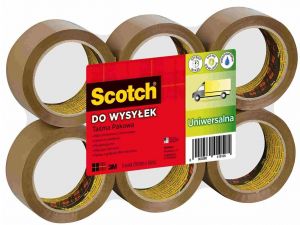 TAŚMA PAKOWA SCOTCH 3M DO WYSYŁEK 371 BRĄZOWA