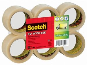 TAŚMA PAKOWA SCOTCH 3M DO WYSYŁEK 371 PRZEŹR
