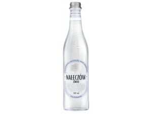WODA NAŁĘCZÓW ZDRÓJ, GAZOWANA, BUTELKA SZKLANA, 500ML