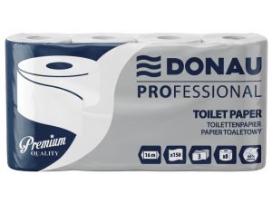 PAPIER TOALETOWY DONAU PROFESSIONAL BIAŁY, OPAK.8 ROLEK