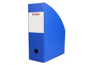 POJEMNIK NA CZASOPISMA BIURFOL 100MM NIEBIESKI