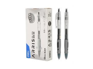 DŁUGOPIS ŻELOWY DELI 0.5MM CZARNY
