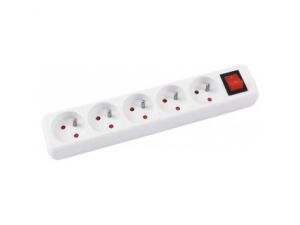 PRZEDŁUŻACZ OFFICE PRODUCTS 5 GNIAZD 3M Z WYŁĄCZNIKIEM