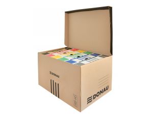 PUDŁO ZBIORCZE DUŻE WZMOCNIONE DONAU 558X370X315MM BRĄZOWE