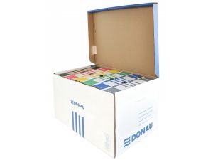 PUDŁO ZBIORCZE DUŻE WZMOCNIONE DONAU 558X370X315MM NIEBIESKIE