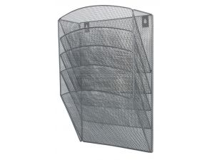 POJEMNIK Q-CONNECT NAŚCIENNY A4 SREBRNY 5 PÓŁEK KF04727