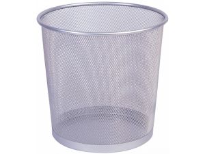 KOSZ NA ŚMIECI Q-CONNECT 12L SREBRNY DRUCIANY KF00850