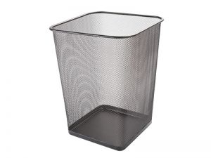 KOSZ NA ŚMIECI Q-CONNECT 18L CZARNY DRUCIANY