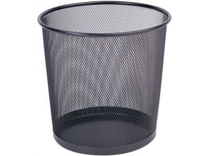 KOSZ NA ŚMIECI Q-CONNECT 12L CZARNY DRUCIANY KF00873