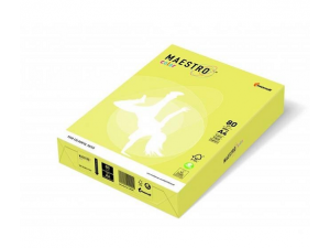 PAPIER KSERO A4 80G MAESTRO ŻÓŁTY LEMON ZG34, RYZA 500 ARK.