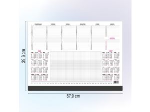 BIUWAR 580 X 395 MM TYGODNIOWY O-PRESS ROK 2026