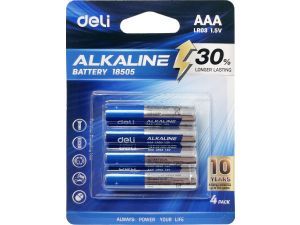 BATERIA LR03 DELI 18505 ALKAICZNA AAA 4 SZT.