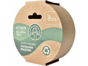TAŚMA PAKOWA PAPIEROWA 48MM/50M BRĄZOWA TETIS