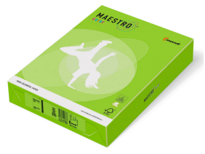 PAPIER MAESTRO A4 160G  ZIELEŃ MAJOWA MA42, RYZA 250 ARK.