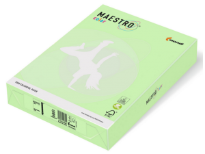 PAPIER MAESTRO A4 160G JASNOZIELONY GN27, RYZA 250 ARK.