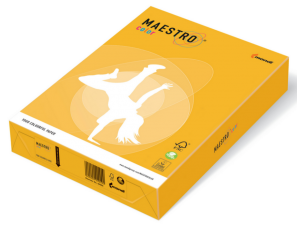 PAPIER MAESTRO A4 160G ZŁOTOŻÓŁTY SY40, RYZA 250 ARK.