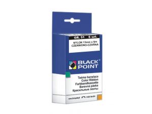 BLACKPOINT Taśma RB-02/GR51 BK-RED 6szt.