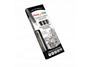 CIENKOPIS PENTEL POINTLINER CZARNY 5SZT.