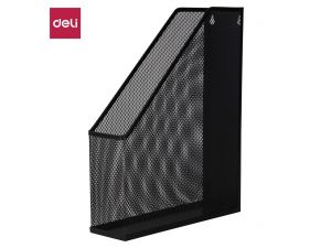 POJEMNIK NA DOKUMENTY DELI 9186 1 PRZEGRODA METALOWY CZARNY