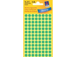 ETYKIETA AVERY ZWECKFORM 3012 KÓŁKA DO ZAZNACZANIA 8MM ZIELONE