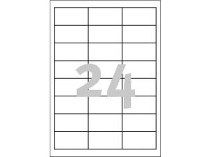 ETYKIETA AVERY ZWECKFORM 3658 64,6X33,8MM Z MARGINESEM 100 ARKUSZY