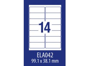 ETYKIETA AVERY ZWECKFORM ECONOMY E100 ELA019 105X37MM 100 ARKUSZY