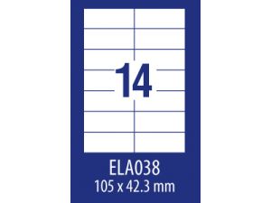 ETYKIETA AVERY ZWECKFORM ECONOMY E100 ELA038 105X42,3MM 100 ARKUSZY