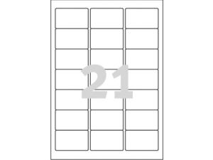 ETYKIETA AVERY ZWECKFORM J8560 63,5X38,1MM 25 ARKUSZY