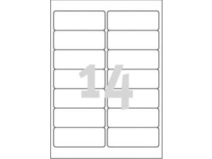 ETYKIETA AVERY ZWECKFORM J8563 99,1X38,1MM 25 ARKUSZY