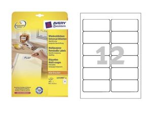 ETYKIETA AVERY ZWECKFORM L4743 USUWALNA 99,1X42,3MM 25 ARKUSZY