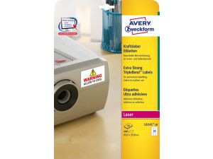 ETYKIETA AVERY ZWECKFORM L6141 63,5X33,9MM TRIPLEBOND 20 ARKUSZY