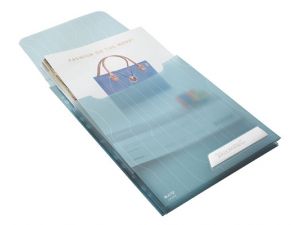 FOLDER LEITZ COMBIFILE POSZERZONY NIEBIESKI 3 SZT.