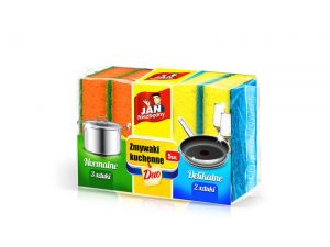 GĄBKA DO NACZYŃ JAN NIEZBĘDNY 5SZT. DUO