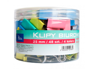 SPINACZ KLIPS TETIS 25MM 48SZT GK002-C PASTEL MIX