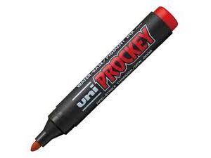 MARKER DO FLIPCHARTÓW UNI PM-122 CZERWONY OKRĄGŁA KOŃCÓWKA
