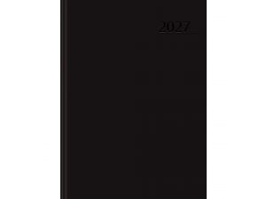 KALENDARZ A5 BASIC CZARNY 2027 UKŁAD DZIENNY