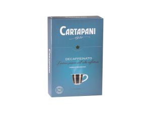 KAPSUŁKI NESPRESSO CARTAPANI 10 SZT DECAFFEINATO