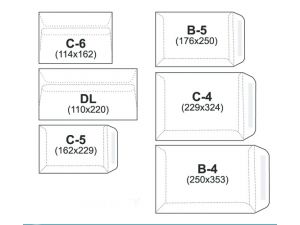 KOPERTA B-4 SK NC BIAŁA 25 SZT