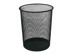 KOSZ NA ŚMIECI TRES 18L CZARNY OKRĄGŁY DRUCIANY