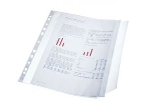 KOSZULKA GROSZKOWA ESSELTE A4 Z KLAPKĄ 90 MIC. 10 SZT.