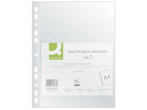 KOSZULKA GROSZKOWA Q-CONNECT A4 100 SZT 40 MIC.