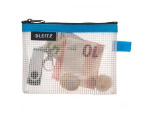 KOSZULKA LEITZ WOW L NIEBIESKA Z SUWAKIEM WODOODPORNA SASZETKA PODRÓŻNA